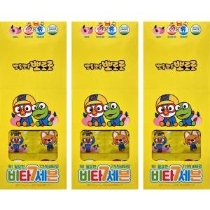 뽀롱뽀롱 뽀로로 비타7세븐 250정 x3개 복숭아맛 7가지비타민 자일리톨 비타세3