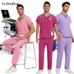 건조 의류 바지 외과 안전작업복 스크럽 임상 여성 치과 빠른 빛깔의 남성 여러 통기성 탑 유니폼