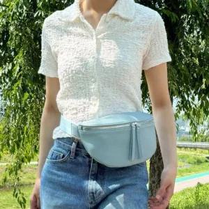 깔끔한디자인 인조피혁 힙색 슬링백 크로스백 보조가방