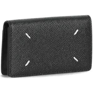 마르지엘라 SA3VX0005 P4745 T8013 스티치 폴드 카드 지갑 블랙 [국내발송]