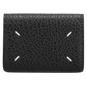 마르지엘라 25FW 시그니처 스티치 트리폴드 반지갑 블랙 S36UI0416 P4455 T8013