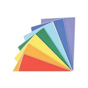 소모품 (현진) 단면칼라보드롱 4절 CB-17 개나리색/450x600mm 박스(60개입)