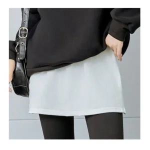 [하프클럽/]허리밴딩 페이크 레이어드 티 스커트 UC-0085