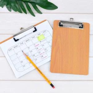 클립보드 우드 파일 결정서 정리 A5서류철 우드A5화일판 서류정리 클리어화일 문서파일