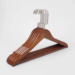 원목 논슬립 옷걸이 바지 정장녀 5p 코트옷걸이 양복옷걸이 원목옷걸이 우드옷걸이