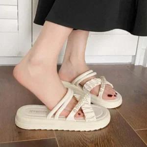 인기상품 경량 진주 베스트 샌들 심플 슬리퍼 쪼리 여성 신발 [WFJE2WY_251105]