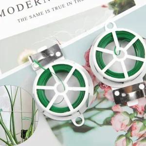 빵 식물 끈 케이블 트위스트 철사 타이 그린 1P 빵끈 포장철사 철사 식물철사 식물묶기