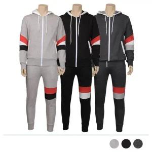 배색 유니크 후드짚업 트레이닝 SET 트레이닝세트