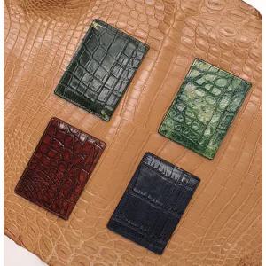 잘모이 악어카드지갑 리얼 크로커다일 악어가죽 남여공용 카드지갑 ZA 2043