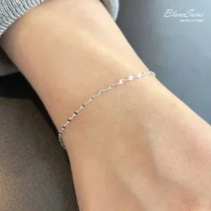 925실버 샤이닝 은팔찌 순은 레이어드 팔찌 실팔찌 오링 여름팔찌