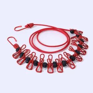 여행용 빨래줄 휴대용 건조대줄 캠핑 집안 와이어 빨랫줄 이동식 빨래 걸이 캠핑용빨래줄