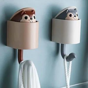 벽옷걸이 마스크 보관 수납 걸이 벽후크 고리 (WFKIIQI)