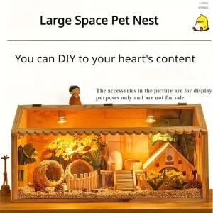 쥐 등반 상자 병아리 빌라 먹이 애완 동물 고슴도치 작 루틴 닭 반려용품 절연 터