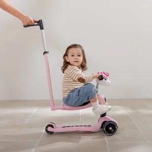 [파파스토이]알파카 퍼스트 킥보드 3in1 부모조향핸들바포함 탈부착식 어린이 유아 씽씽이 붕붕카