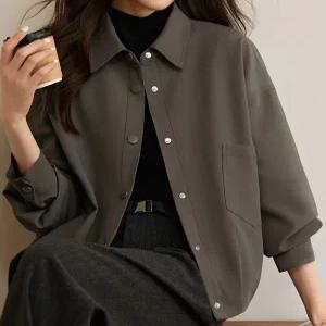 [드레스허그]벨렌드 카라 셔츠 자켓