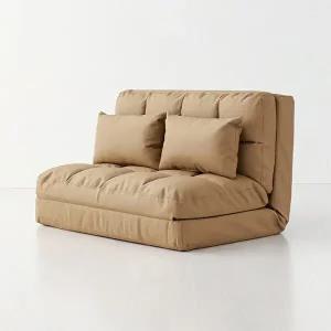 [마켓비]앰보 2인 좌식 소파베드 카멜 4895.6147