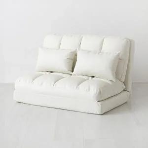 [마켓비]앰보 2인 좌식 소파베드 밀크 3239.5694