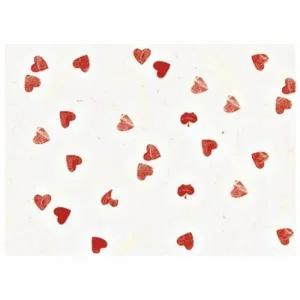 글로벌이지 예한 응용한지5 운용하트지 빨강 조선종이 조선지 5장 640x940mm 공예용 포장 부자재 만들기 재