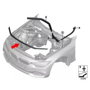 프론트 엔진 후드 도장 스트립 내구성 디자인 고속 설치 및 사용하기  부품 BMW 호환 F30 F31 F36 F32 F33