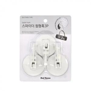 주방원형후크 욕실소품걸이 각종행거 가벼운옷걸이 다목적후크 3p