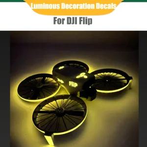 빛나는 스티커 비행 플립 드론 에 색상 경고 변경 다채로운 야간