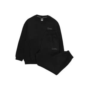 내셔널지오그래픽 NATIONAL GEOGRAPHIC KIDS K244UPB910 맨투맨/팬츠 SET (기모) CARBONBLACK 5006350420 5