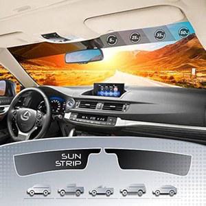 자동차용 디서틴트 프리컷 윈도우 틴트 - 선 스트립 프로페셔널 윈드스크린 틴팅 키트 트럭, SUV, 밴 태양 보호 필름 5%, 20%, 35%, 50% VLT