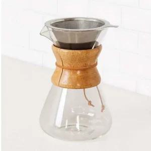 올비아 24K 골드프린팅 우드핸들 드립포트 0.8L