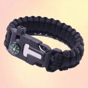 재난대비 캠핑 나침판팔찌 파이어스틱 호루라기 키트