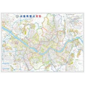 서울시 여행 우리나라 도로 서울지도 전도 107x77cm 코팅