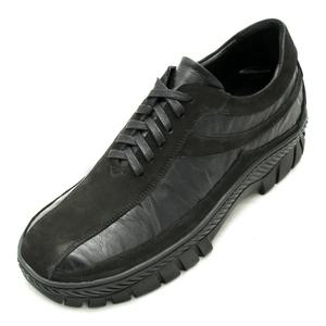 3.5cm~7.5cm 키높이 조절가능 천연면피소가죽 맞춤수제화 MARU-0127(BK-1)