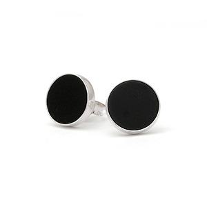 [스타일로] 오닉스 브로 귀걸이/원석/기본형/쥬얼리크래프트/젬스톤/탄생석/실버/커플/우정귀걸이