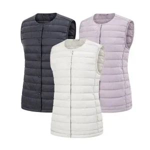 [콜핑] 브레슨 여 KSV7593W 슬림핏 베스트 여성 겨울 라운드 웰론 등산 조끼
