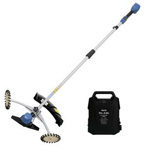 기산테크 충전식 무선 예초기 54S 6A + 풀바퀴 올인원세트 전동 제초기 6.0ah 간편조작 엉킴 방지 탈부착바퀴 잔디 풀 잡초 깍기 정원 조경