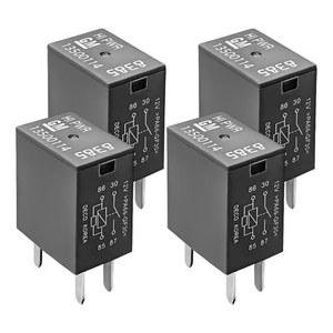 JNXIJ 4 PCS 자동차 에어컨 릴레이, 13500114/8385 12VDC 40A 고출력 4핀 스타터 대부분의 차량 AC 팬 라이트를 위한 다목적 표준 릴레이 교체