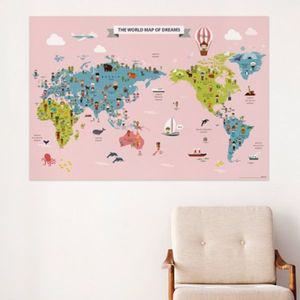 기성세계지도전통의상 동물