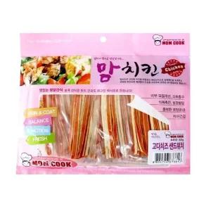맘쿡 맘치킨 치킨 고다치즈 샌드위치 300g 애견간식