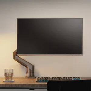 노스바유 NB F80 싱글 모니터암 거치대 매트차콜