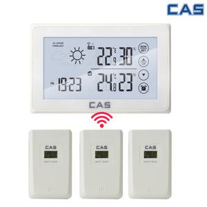 카스 무선 디지털 온습도계 실내실외  온도 습도계 센서 3개 CLTR-100