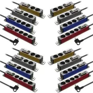 현대일렉트릭 알루미늄 고용량 에어컨 멀티탭 콘센트 4000W 누전차단 2구 3구 4구 6구