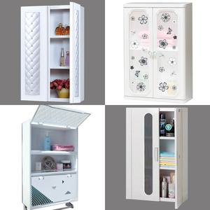 욕실 코너 선반 욕실수납장 욕실장 수건장 플라스틱 상부장 거울 미니 정리대