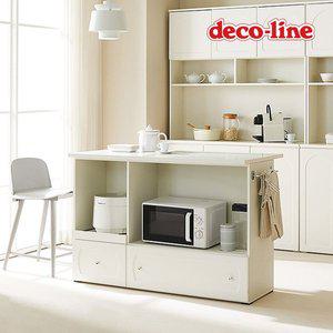 [데코라인]코넬 버터 렌지대형 홈바 테이블 아일랜드 식탁 1200 DGJ077C