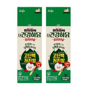 진주햄 천하장사 더 건강하닭 소시지 600g (60g x 10개입) 2곽