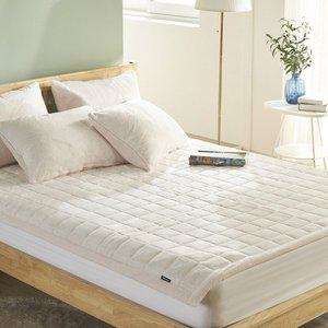 고밀도 극세사 침대패드 슈퍼싱글 킹사이즈 고정밴드 매트 SS/K