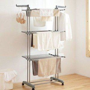 [텐바이텐]조립식 스탠딩 빨래건조대 이동식 3단 이불 수건 대형 걸이대 튼튼한