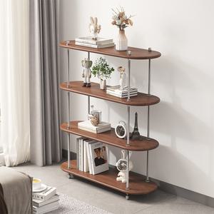 아우스 원목장식장 원목진열장 인테리어콘솔 스테인리스 선반 2단 3단 4단