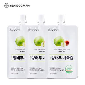 [연두팜] 아빠의주스 양배추사과즙 낱개 100ml