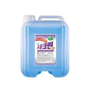 샤크린파워18L 수건 속옷 이불 액체 세탁세제 운동복 땀 체취 빨래 냄새 제거 피부샵 세탁소 미용실 