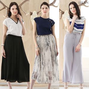 루시앙 샤이플리츠 팬츠/스커트