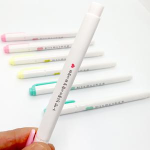 각인 형광 볼펜 제브라 마일드라이너 네임형광펜 위클래스 학교행사